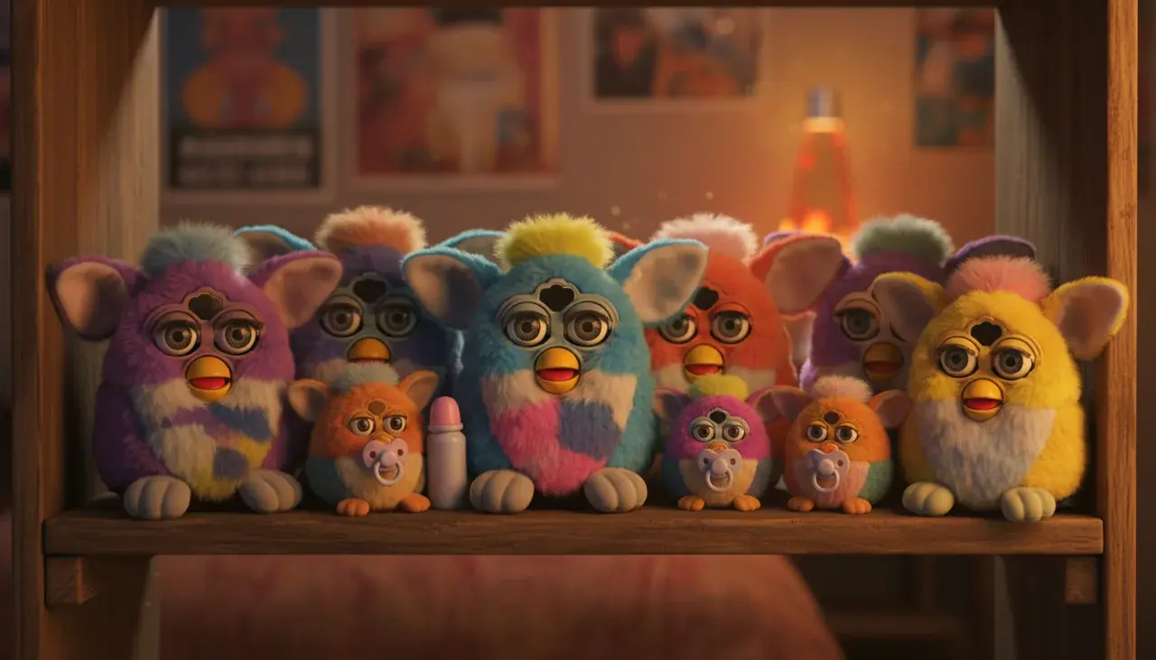 why were furbies discontinued vintage furby collection display