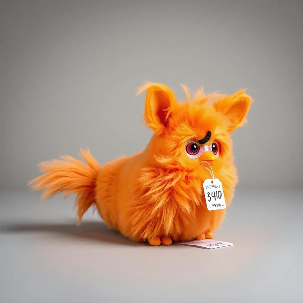 Rare Orange Sherbert Long Furby custom creation that sold for $340