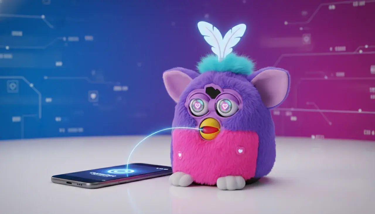 Furby Connect with Bluetooth antenna