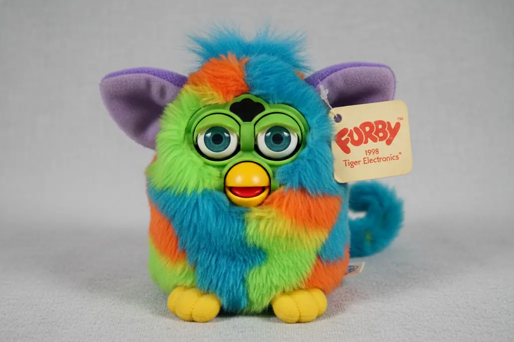 1998 original Furby showing features that determine how much Furbys are worth
