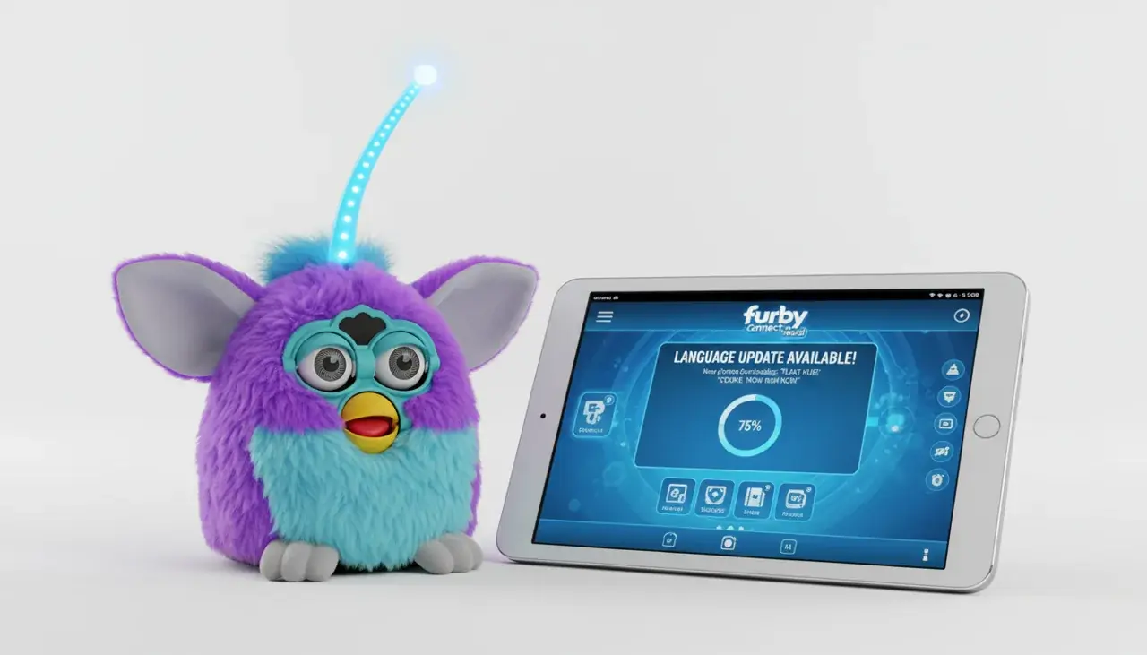 furby connect showing digital language updates and features