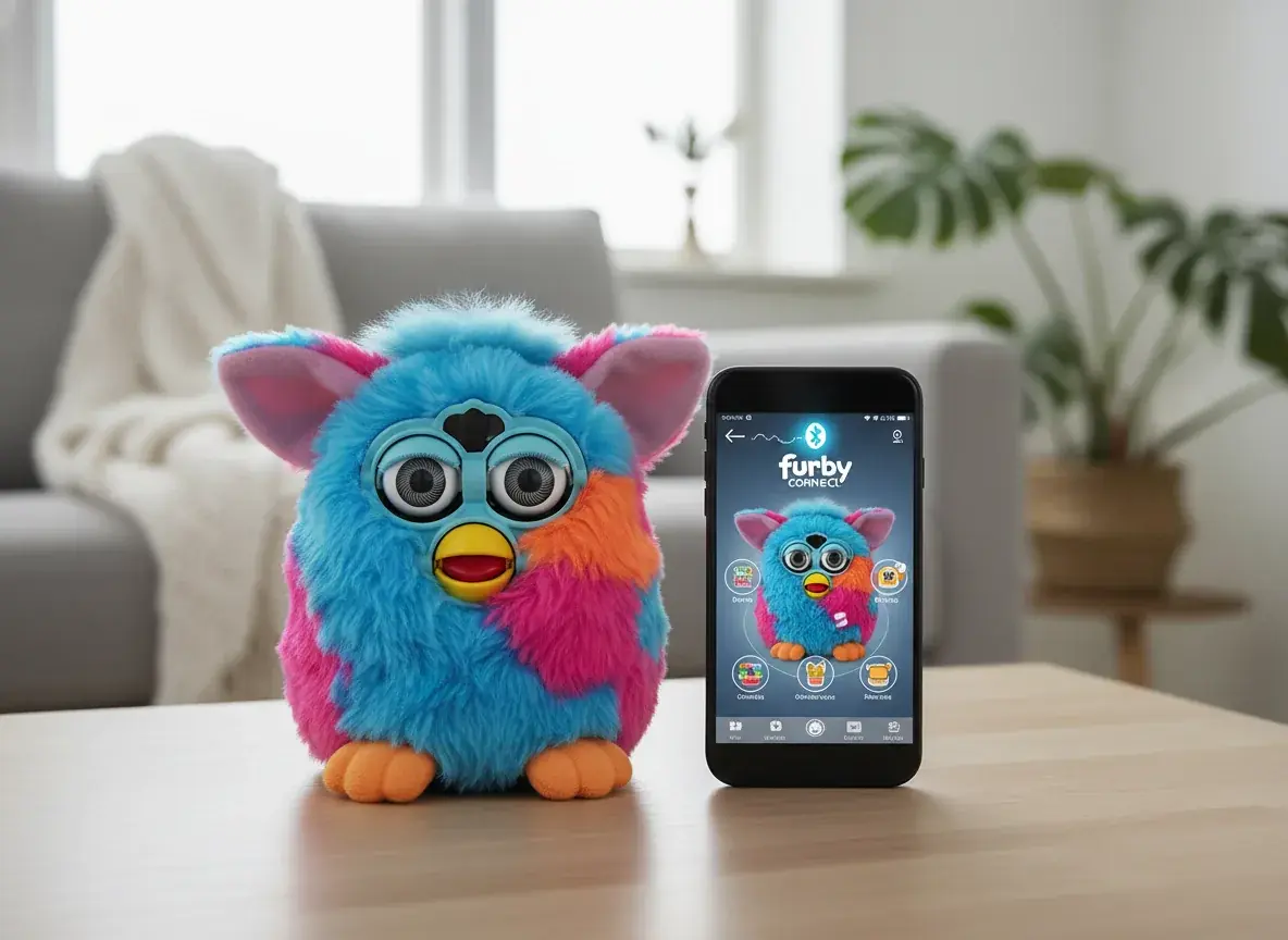 furby connect with mobile app showing bluetooth integration features