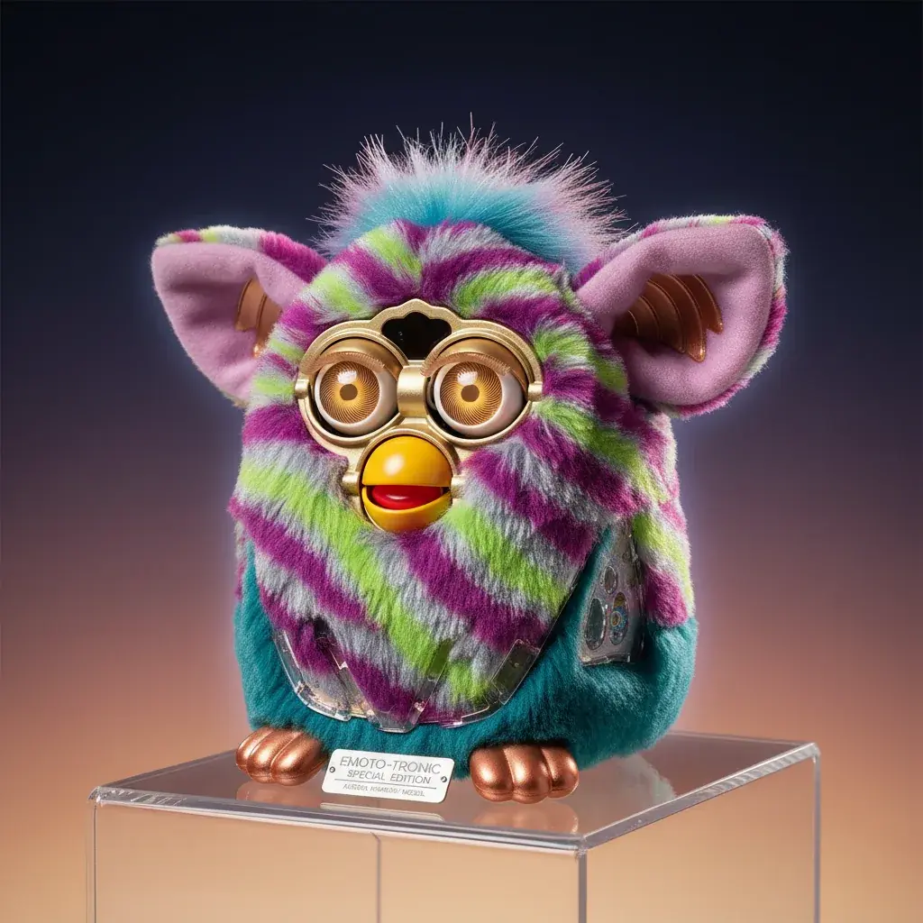 Limited edition emoto-tronic Furby in rare color pattern