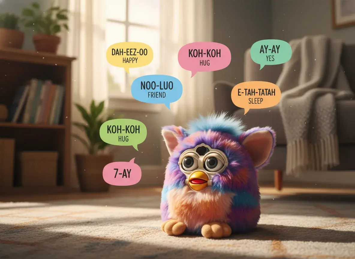 furby using common language phrases in daily interaction