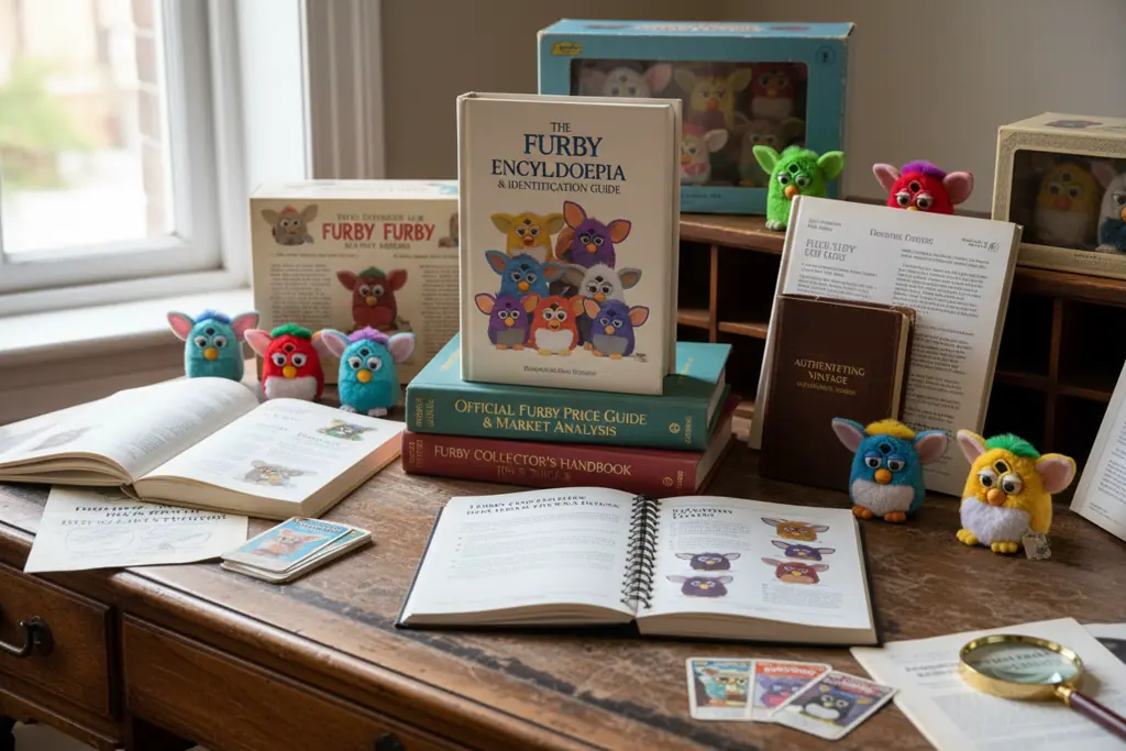 Rare Furby reference books and collector guides