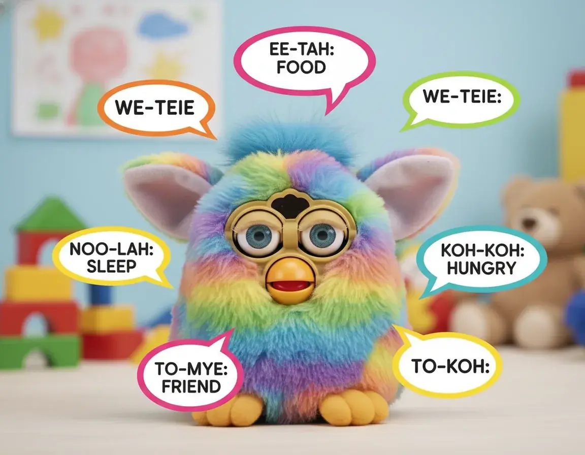 Furby speaking essential vocabulary words