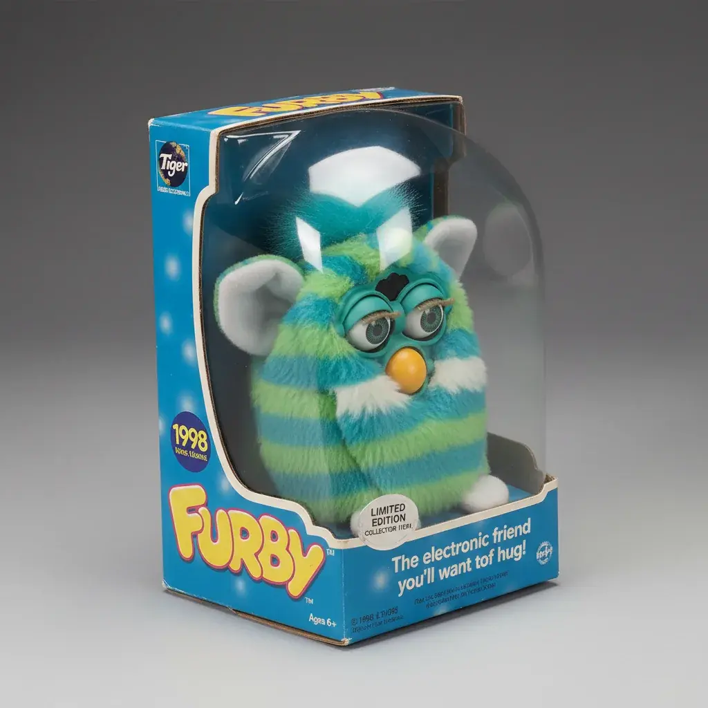 classic 90s Furby in original packaging