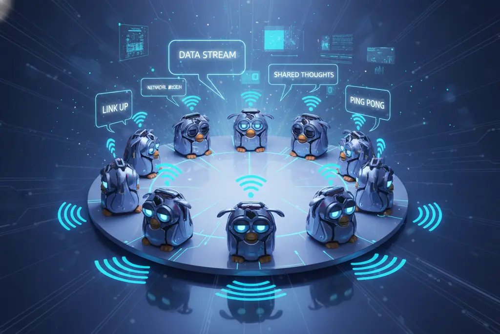 connected furby language sharing between multiple toys