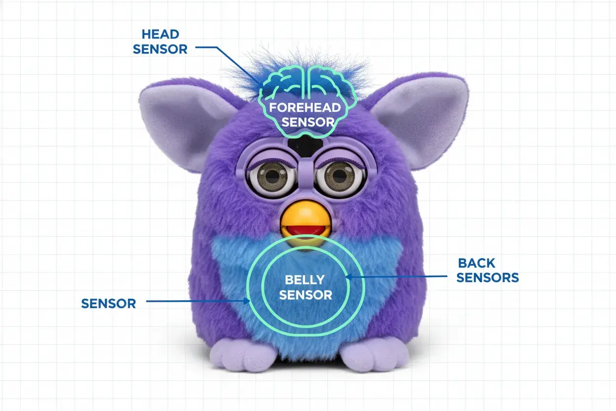 2023 Furby touch sensor locations