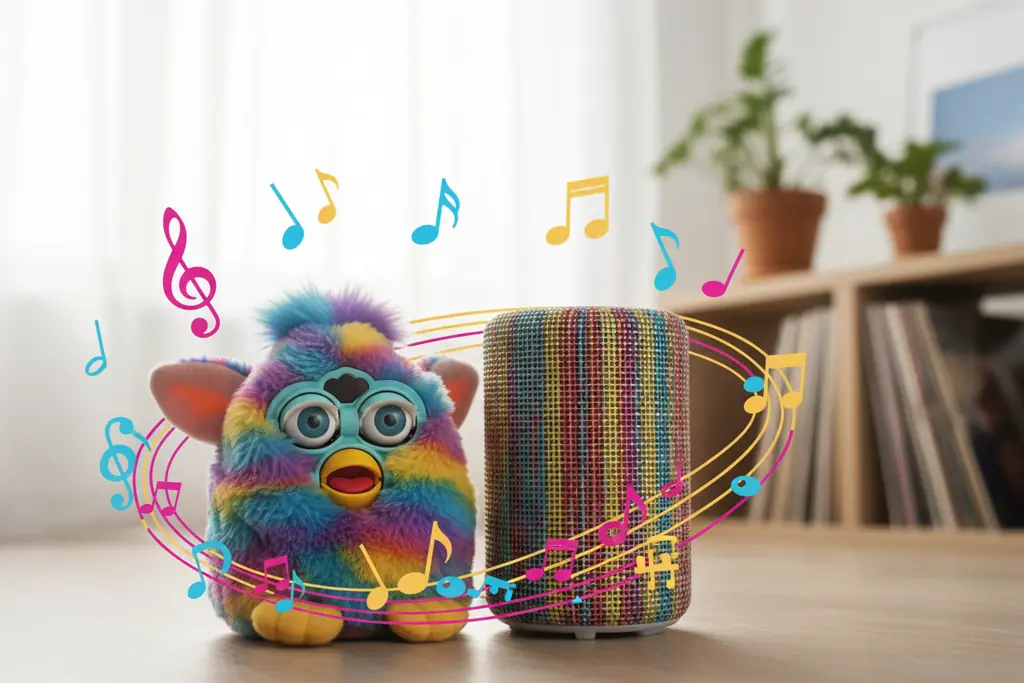 Furby responding to music for personality development