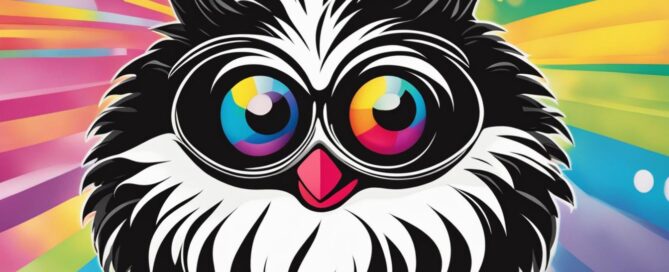 black white furby