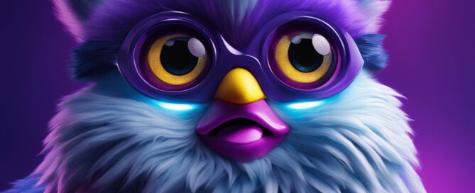 furby purple and blue