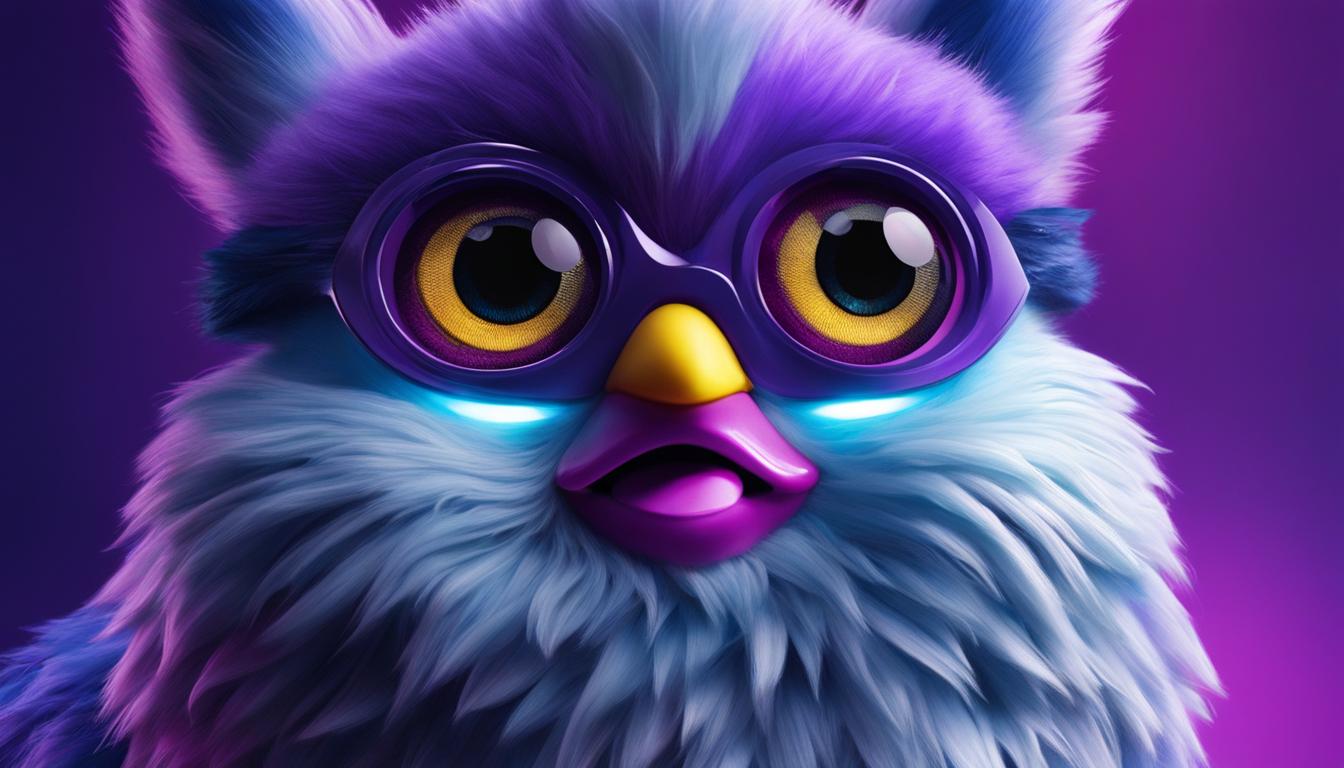 furby purple and blue