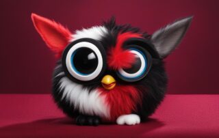 furby red and black