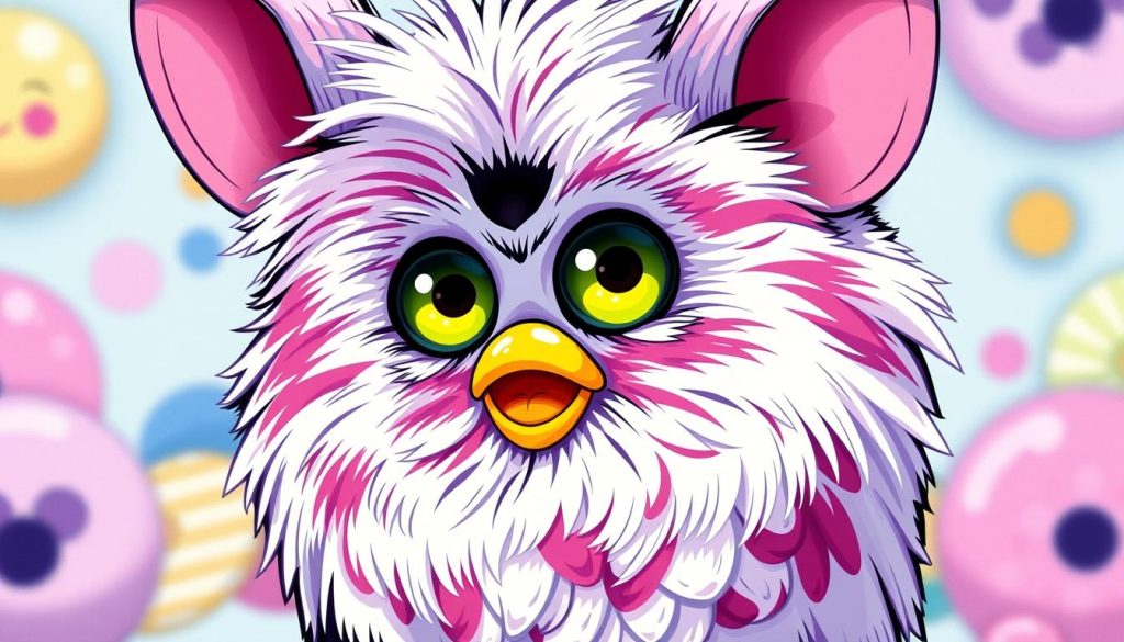 Generate an image of a Furby Furblet toy