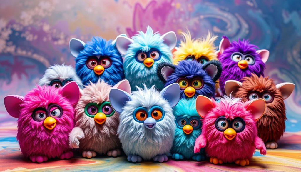 Image of various Furby plush toys