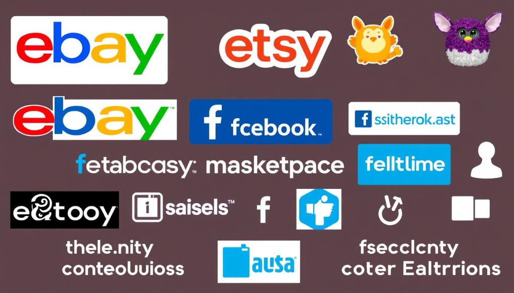 Popular online platforms for selling vintage 1998 Furbies