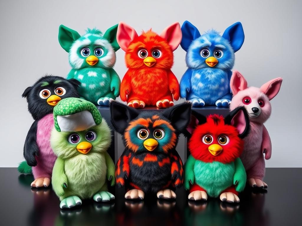 Rare 1998 Furby variants including Generation 6 and 7 models