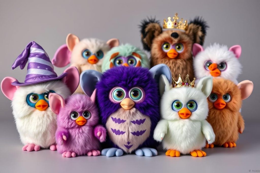 Rare special limited edition 1998 Furbies including Wizard Furby and Royal Furby