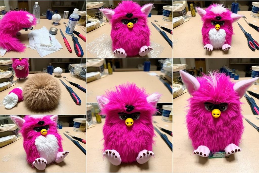 Step-by-step 1998 Furby restoration process