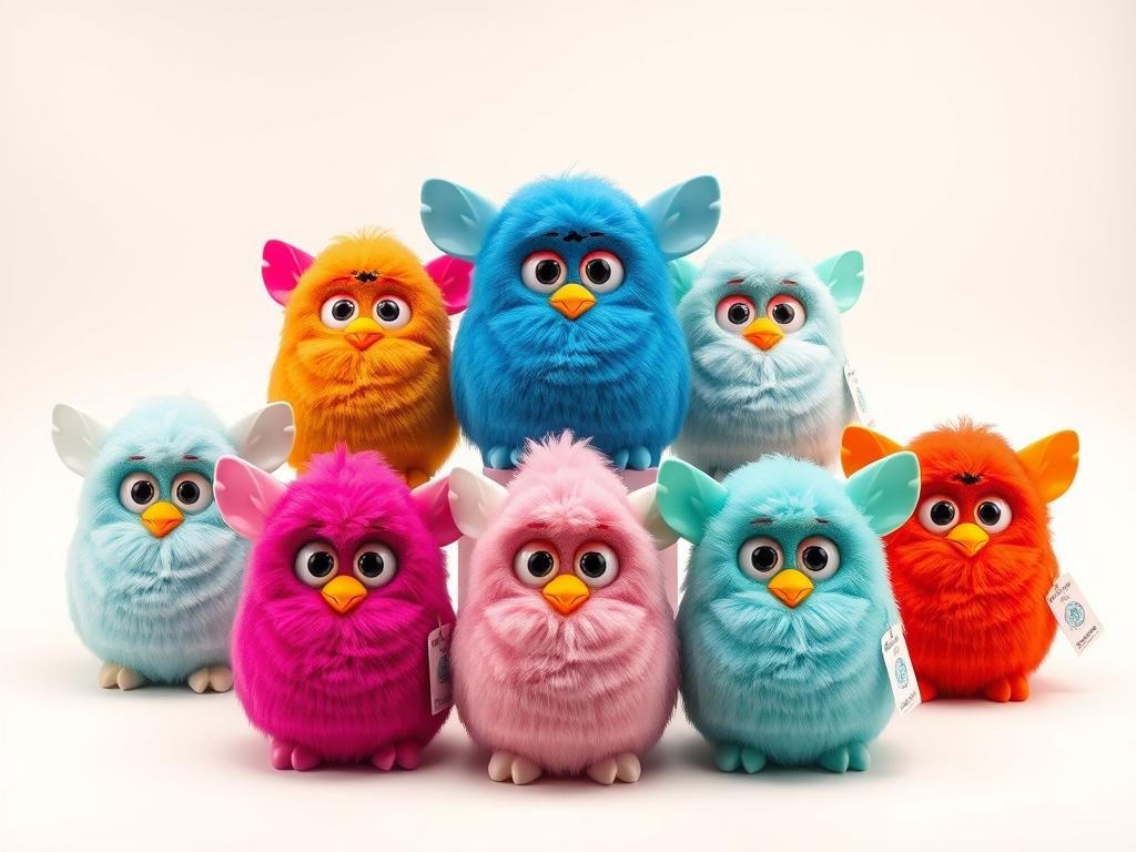 2005 Emoto-Tronic Furbies showing what are Furbies worth today in the collector's market