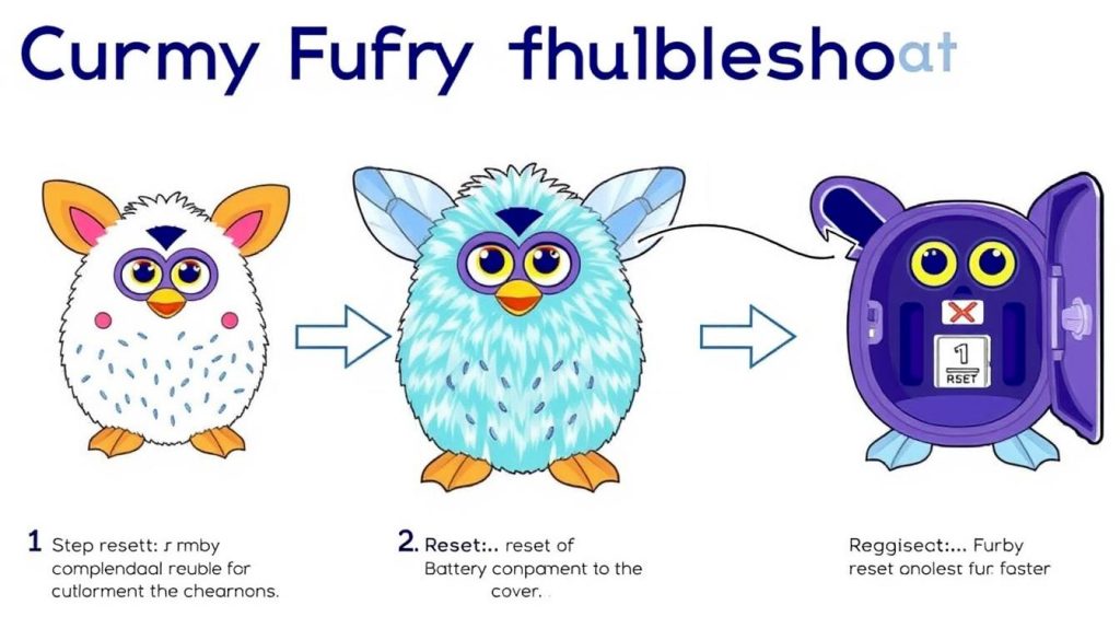 Troubleshooting diagram for common Furby command issues