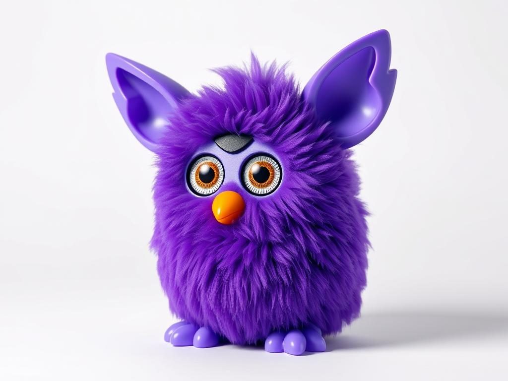2023 Furby model in purple color showing new features