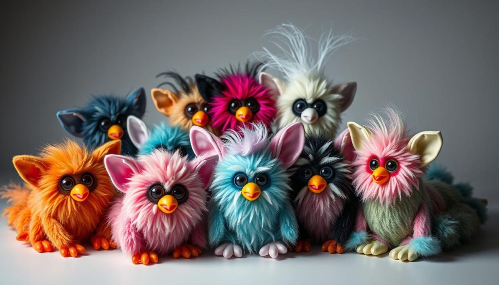 A collection of diverse Furby Centipede creations showcasing the range of creative expression