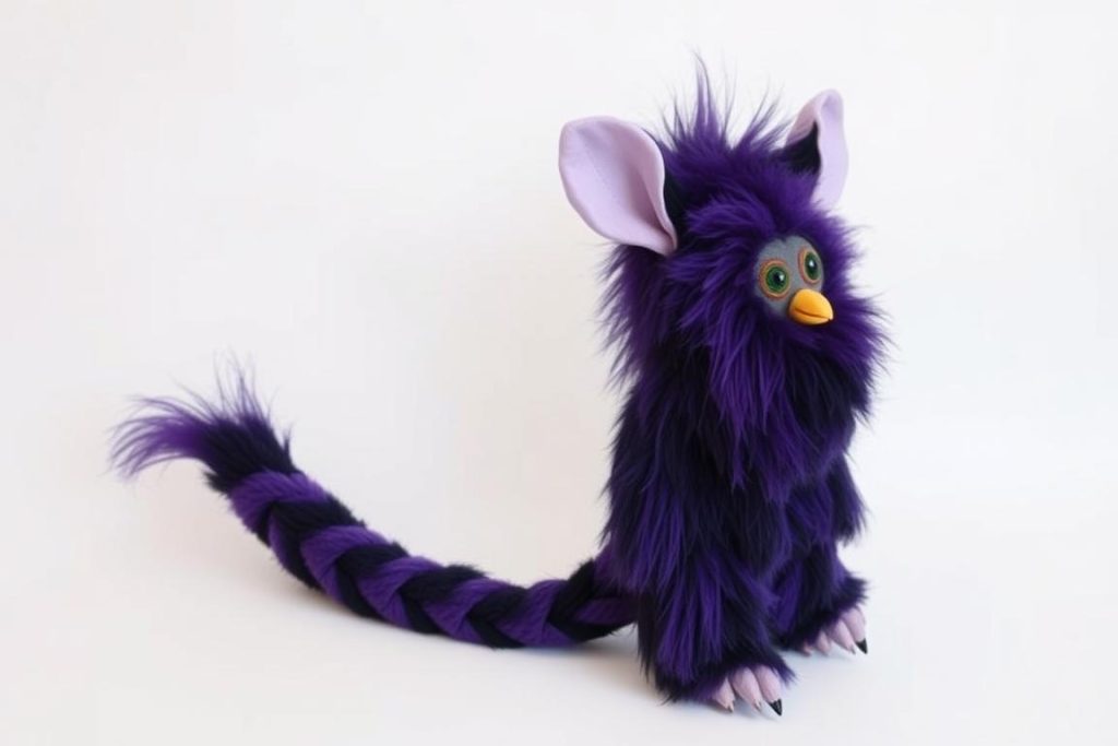 A modified 'Long Furby' custom creation showing the furby demon aesthetic