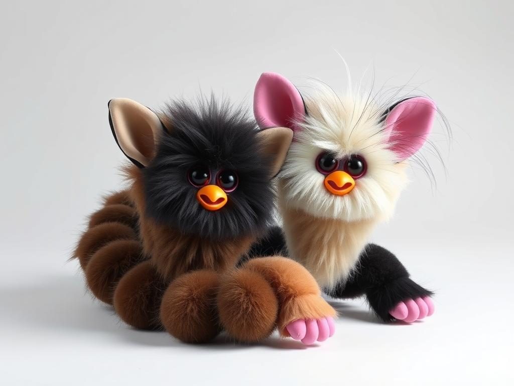 Boots and Mothball, the original Furby Centipede creations by @boots_with_the_furb
