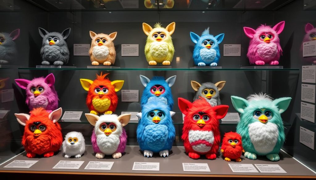 Collection of extremely rare Millennium Furby variants and prototypes