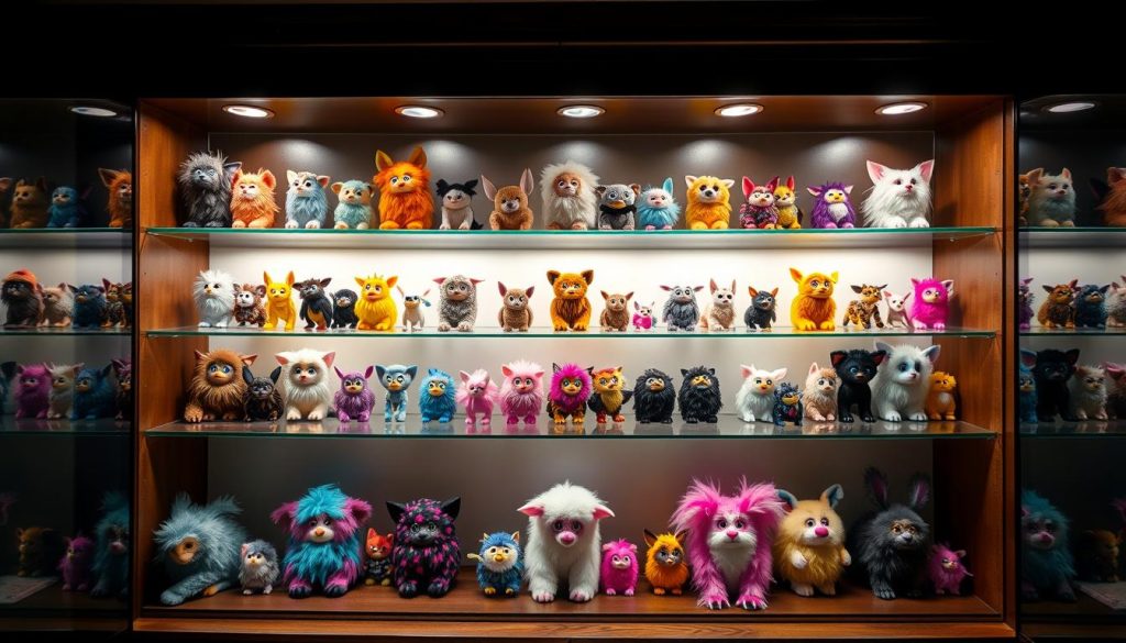 Proper Furby display cabinet with UV protection and climate control
