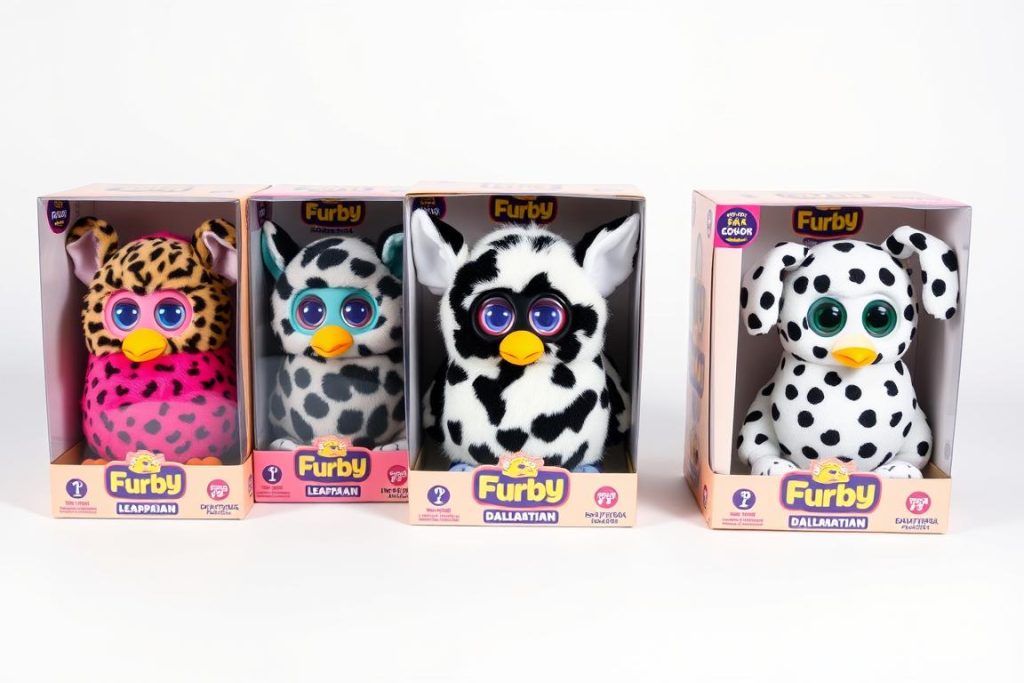 Rare original Furby color variants in their original packaging