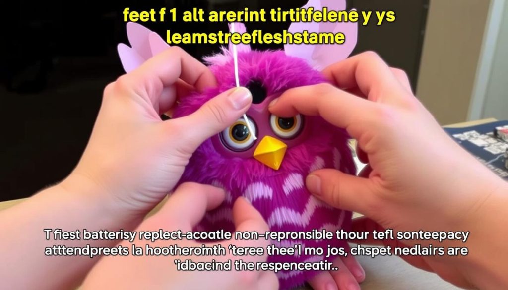 Troubleshooting a non-responsive Furby with battery replacement